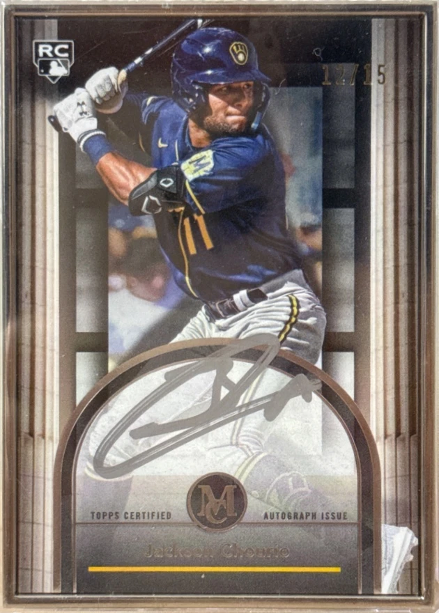 2024 Topps Museum Collection Jackson Chourio Museum Framed Autograph /15
