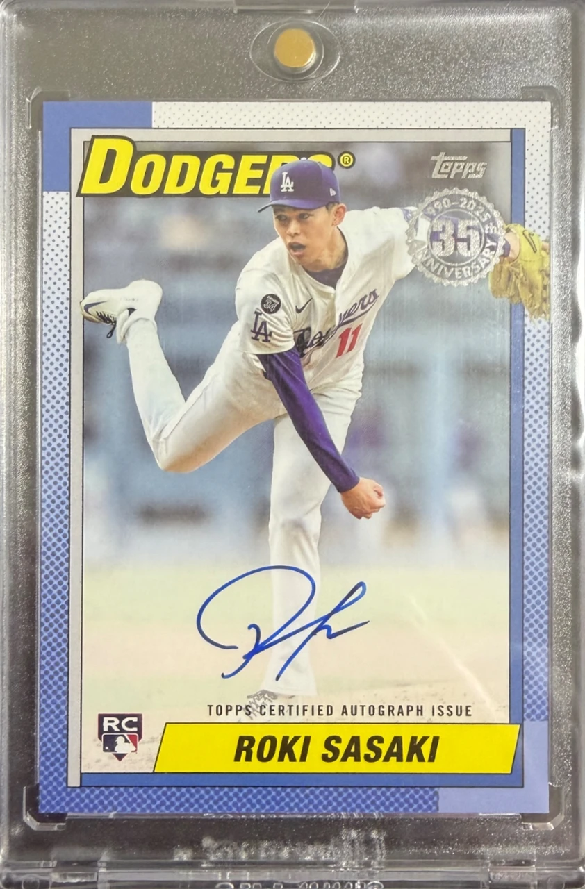 2025 Topps 35th Anniversary Roki Sasaki Autograph