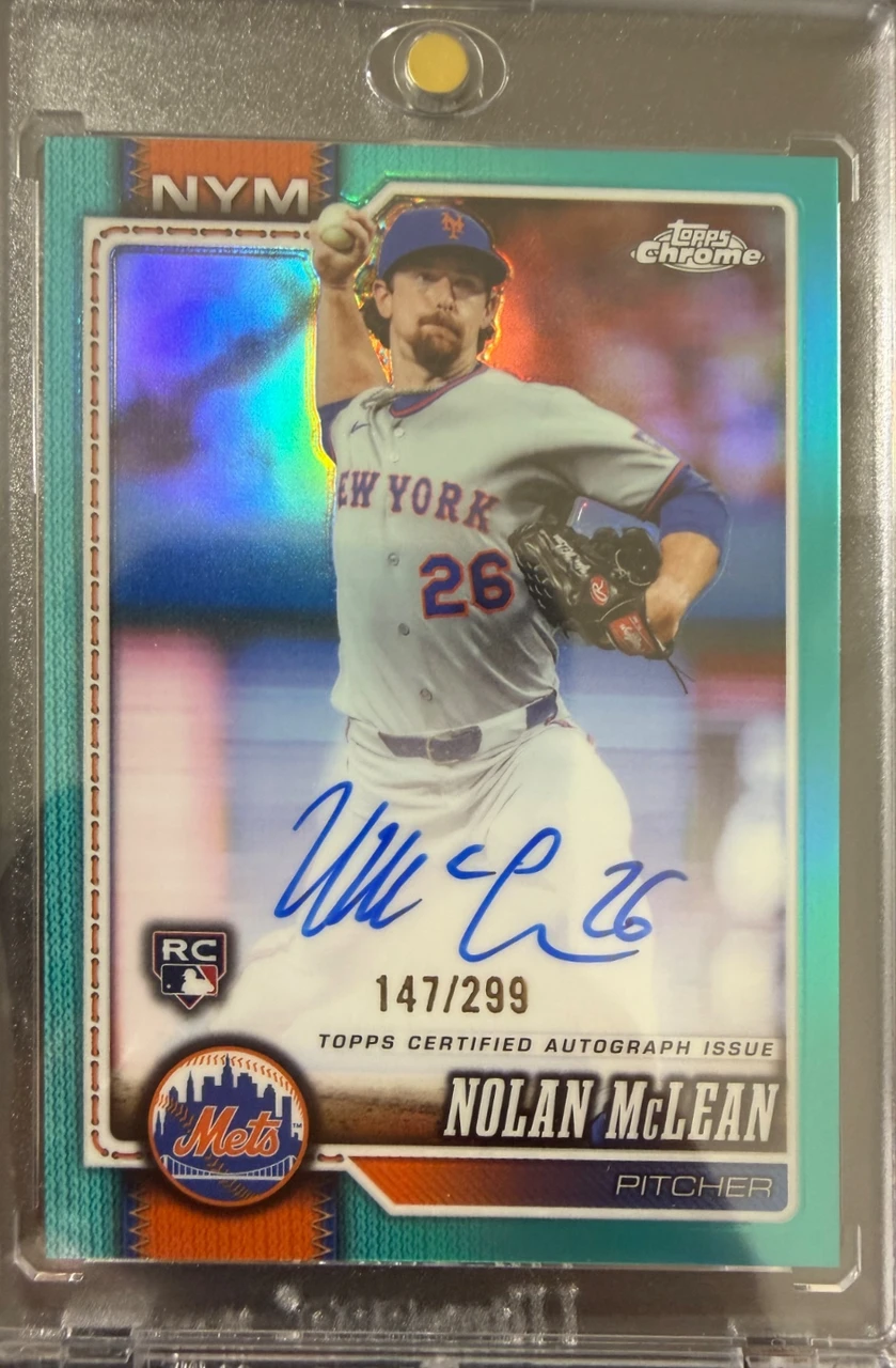 2026 Topps Chrome Nolan McLean Rookie Autograph