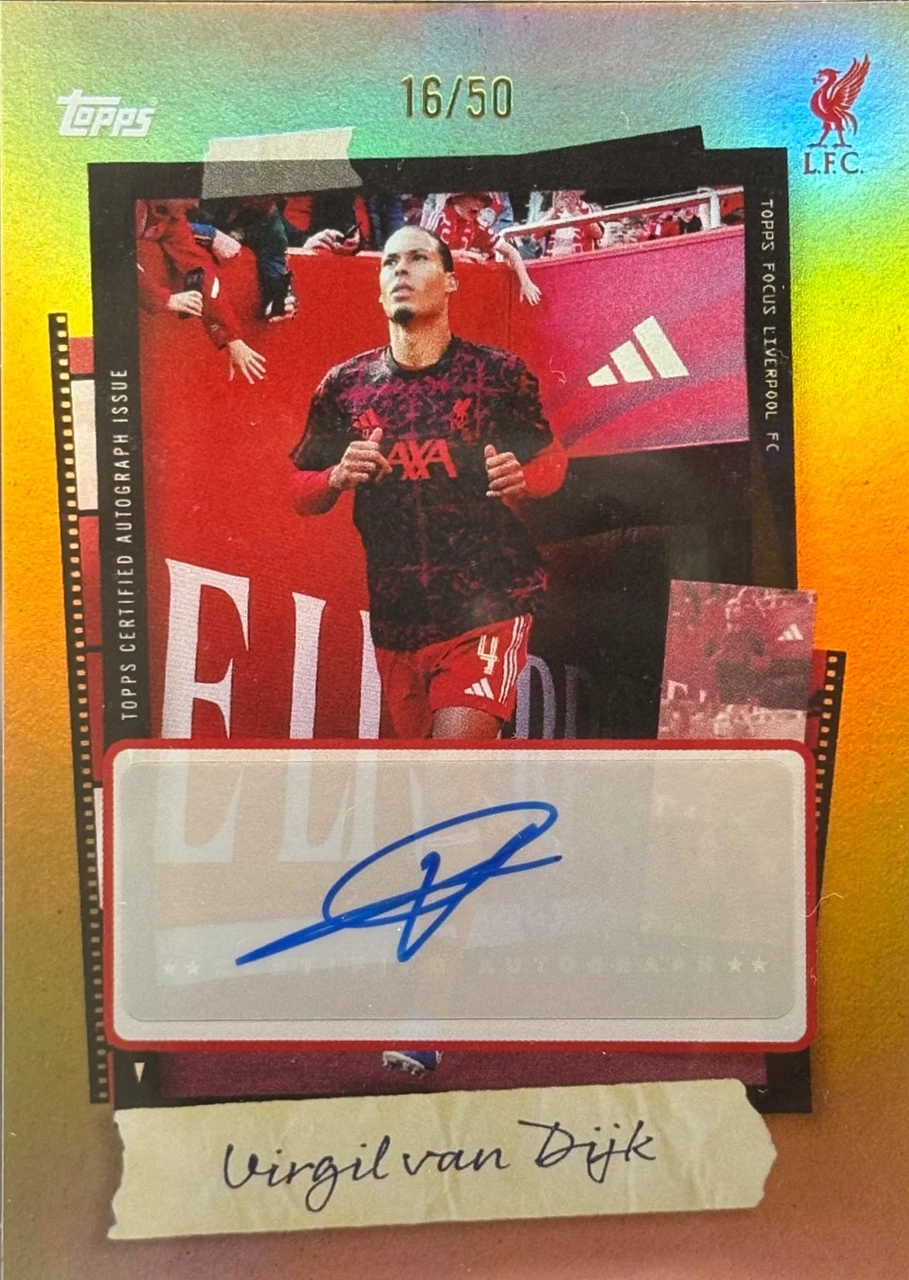 2025/26 Topps Focus Liverpool / Virgil Van Dijk /50