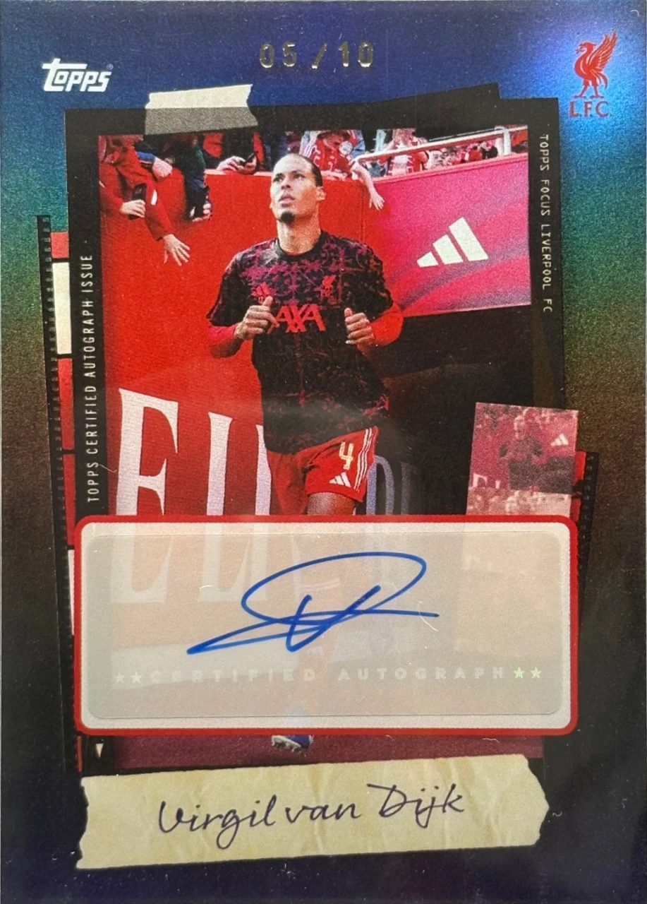2025/26 Topps Focus Liverpool / Virgil Van Dijk /10