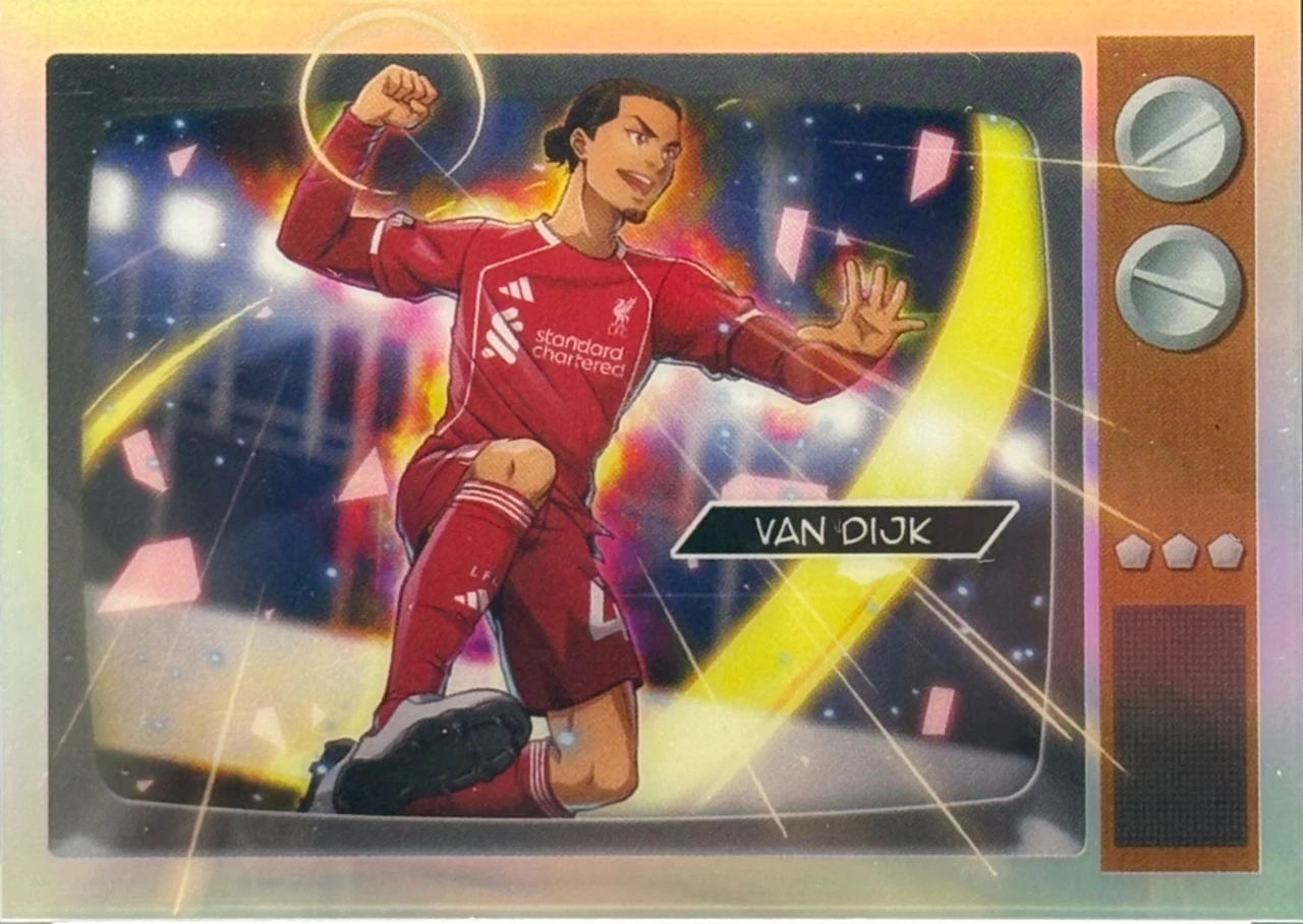 2026 Topps Chrome Premier League Chrome Anime / Virgil Van Dijk