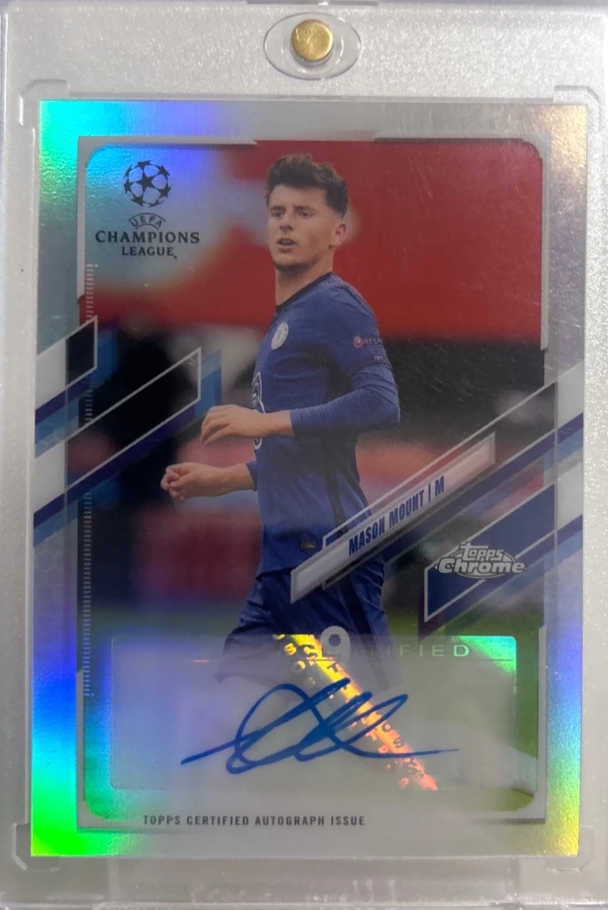 2020/21 Topps Chrome UEFA Champions League Mason Mount Autograph