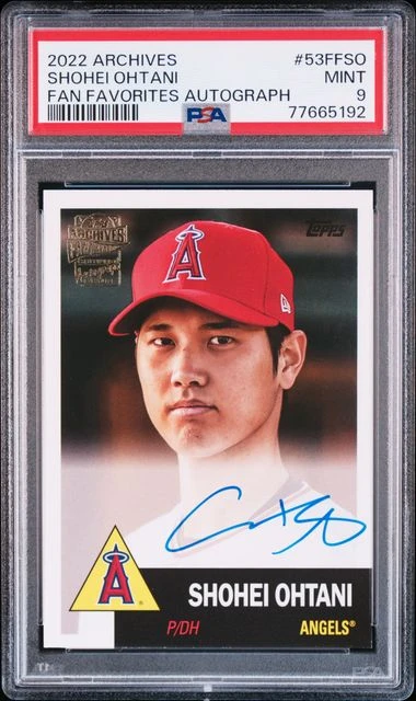 2022 Topps Archives Fan Favorites Autograph Shohei Ohtani