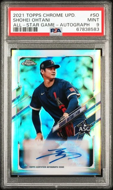 2021 Topps Chrome Update Shohei Ohtani All-Star Game Autograph