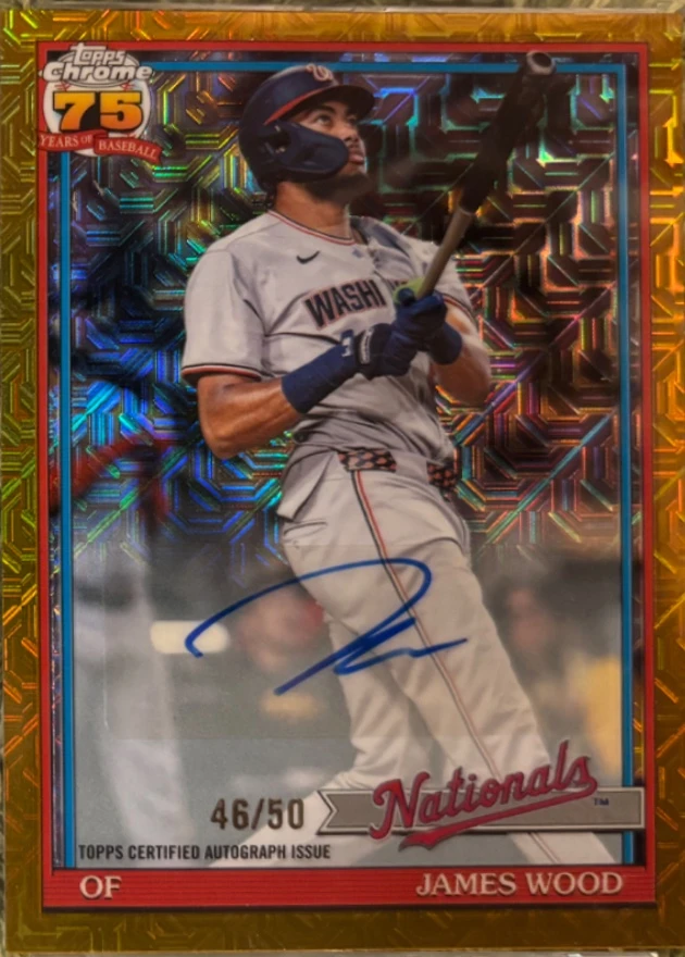 2024 Topps Chrome James Wood Autograph