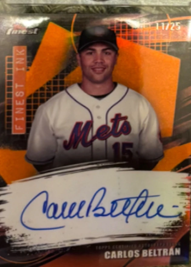 2006 Topps Finest Carlos Beltran Finest Ink Autograph