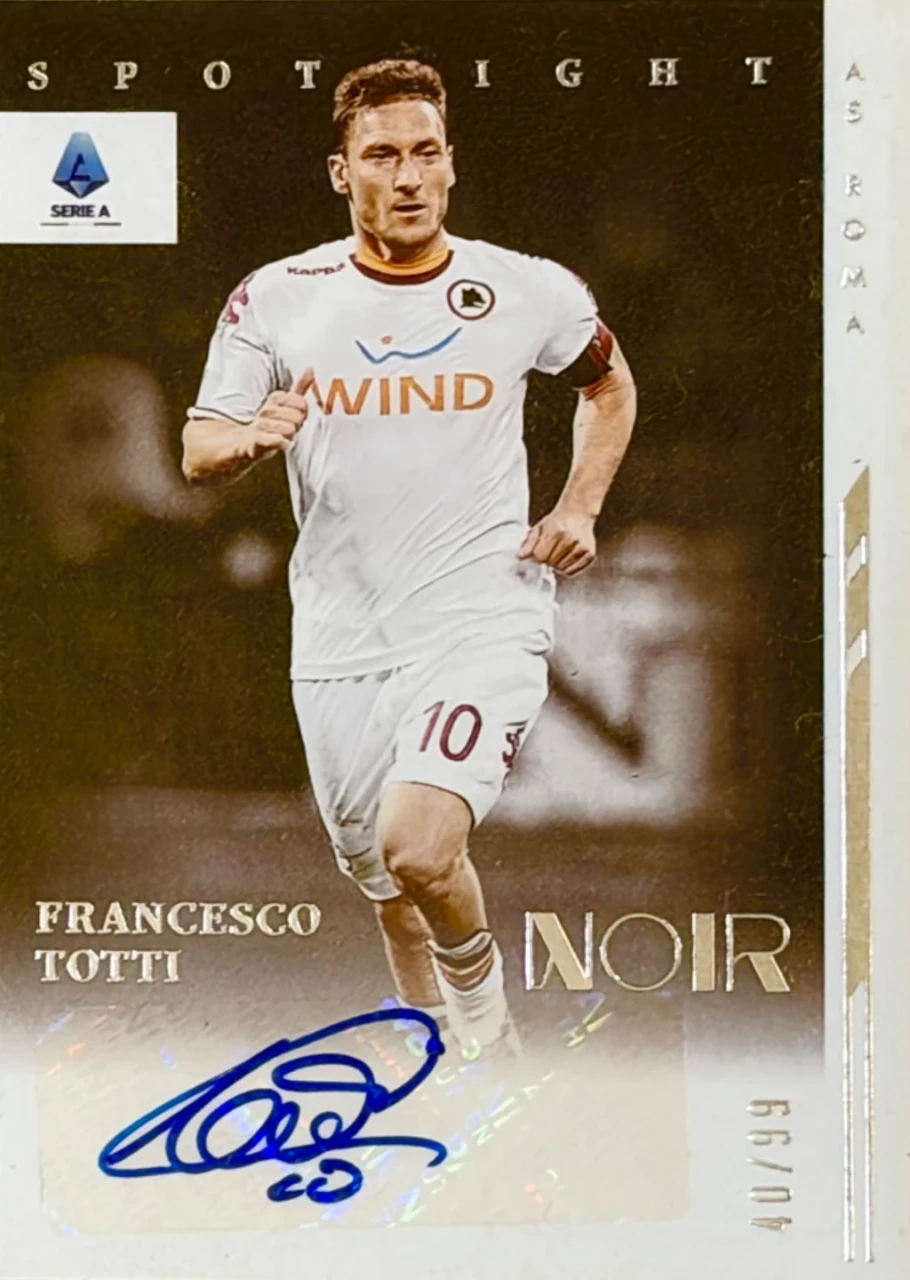 2021-22 Panini Chronicles Noir Spotlight Autographs Francesco Totti