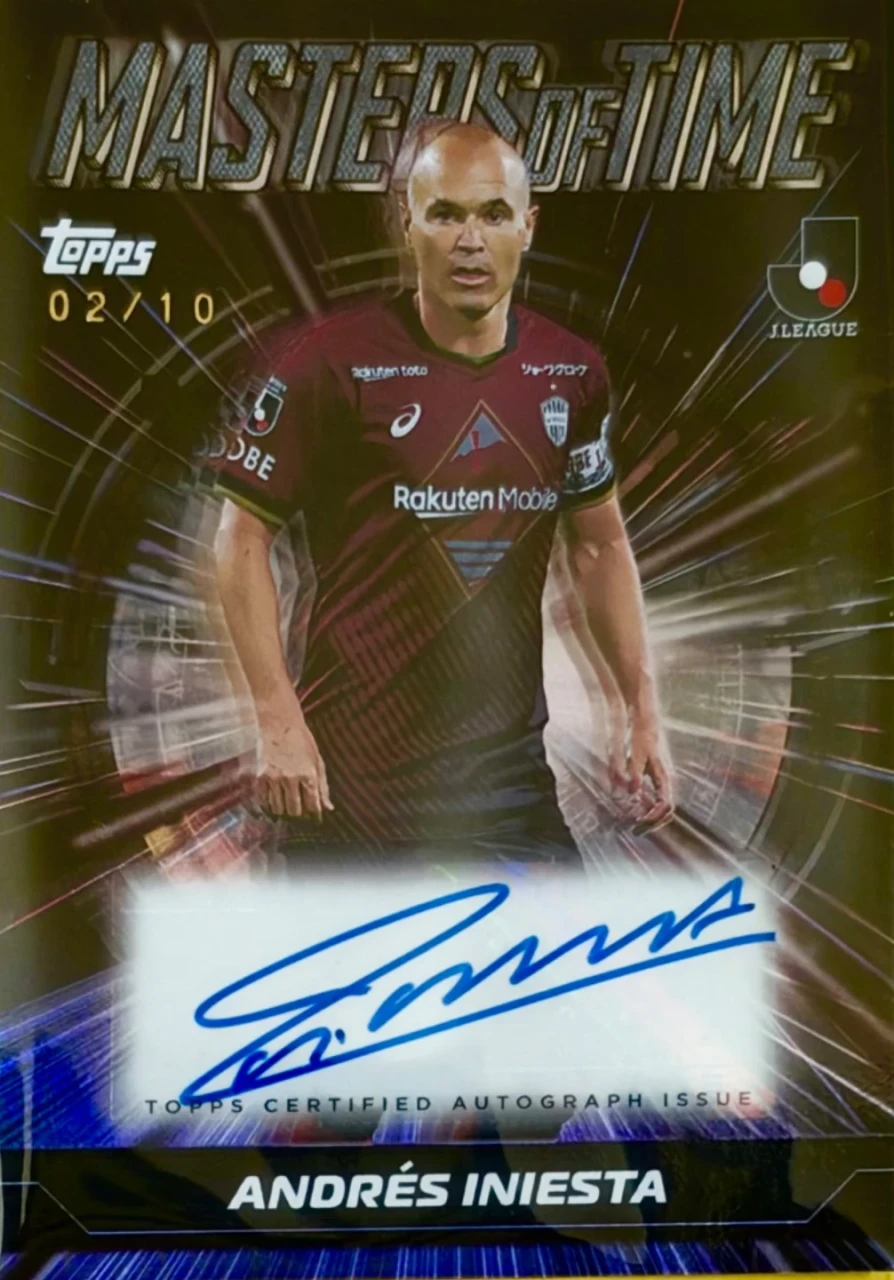 2025 Topps J.League Masters of Time Autograph Andrés Iniesta