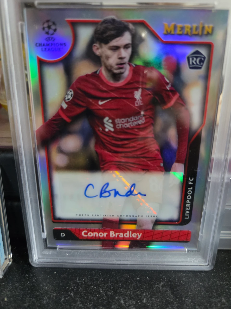 2023-24 Topps Merlin Conor Bradley Autograph