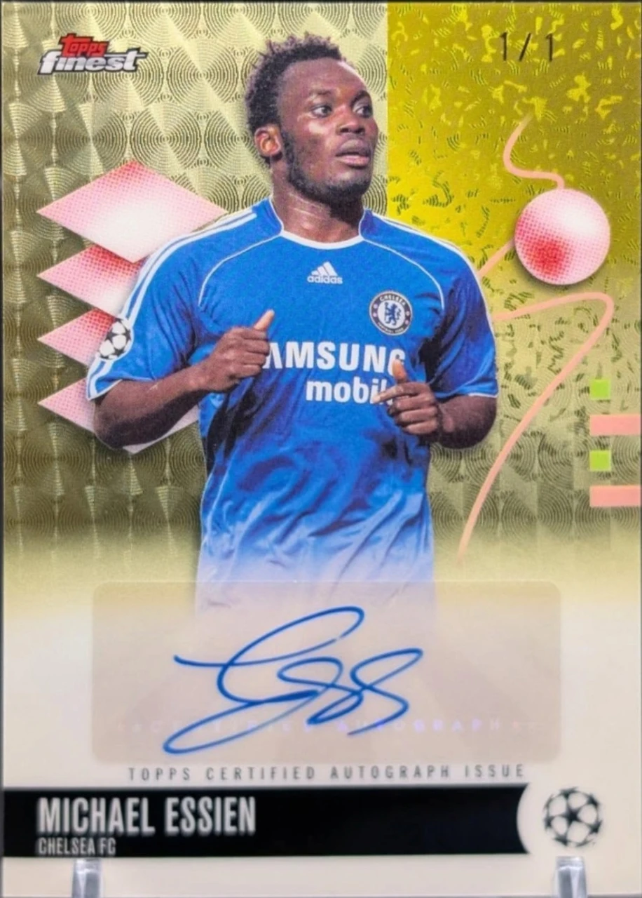 2025/26 Topps Finest UCC Superfractor Auto Michael Essien 1/1