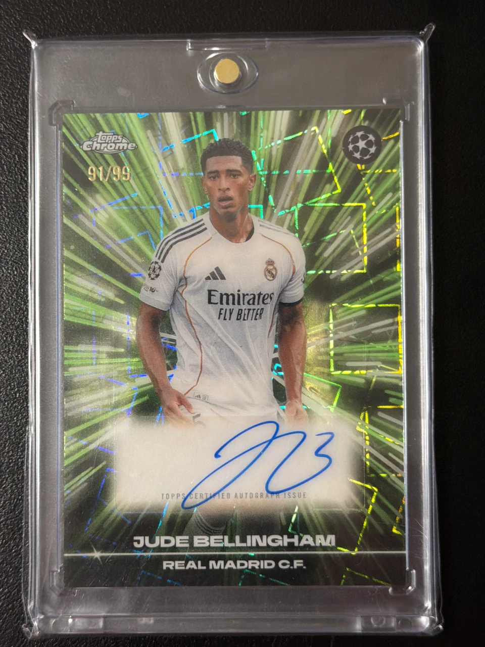 topps chrome black lazer Jude Bellingham