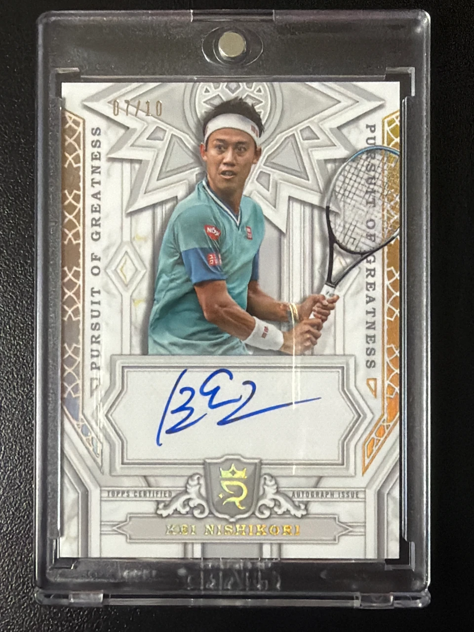 2021 Topps Dynasty Kei Nishikori Pursuit of Greatness Autograph
