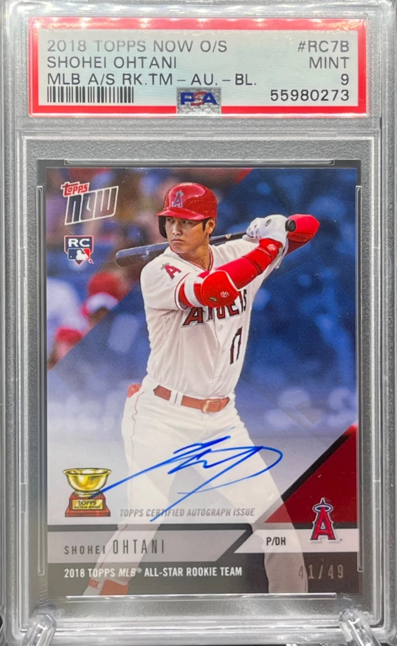 2018 Topps Now Shohei Ohtani MLB All-Star Rookie Team Autograph