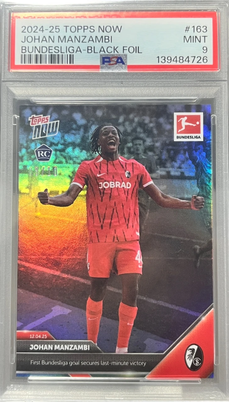 2024-25 Topps Now Bundesliga Johan Manzambi #163 Black