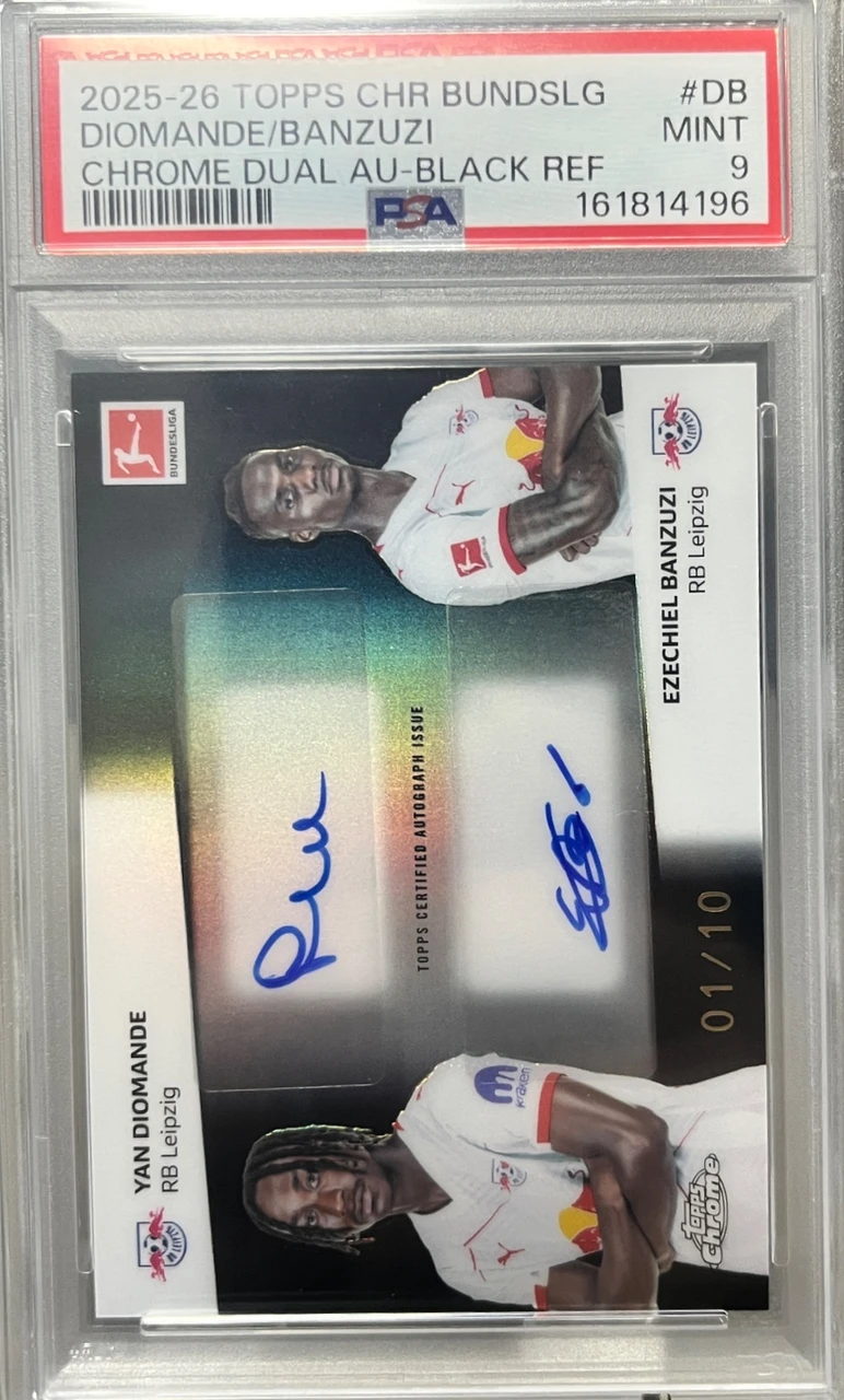 2025-26 Topps Chrome Bundesliga Diomande/Banzuzi Dual AUTO Black