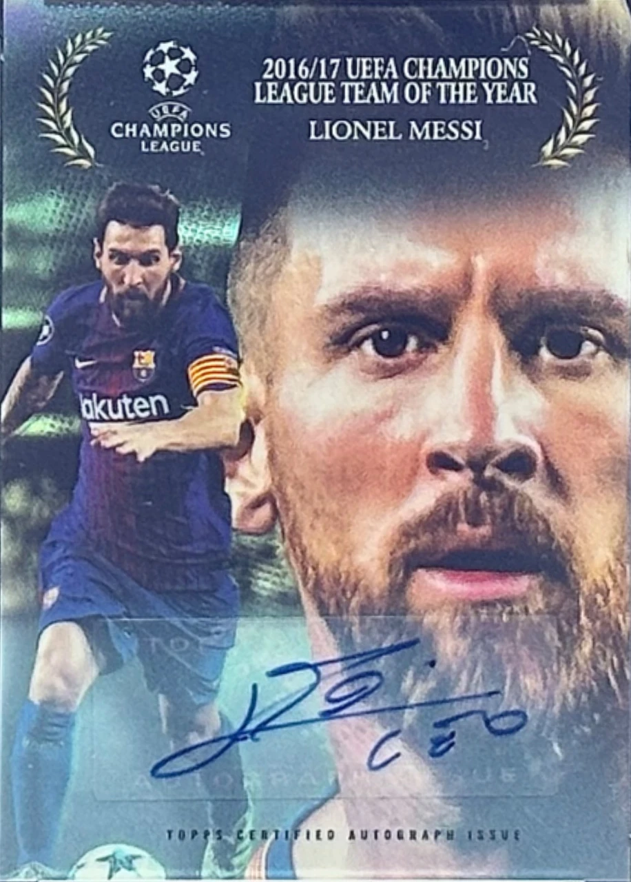 2017-18 Topps Chrome UEFA Champions League Soccer_AW-LM Lionel Messi_Autographs /5