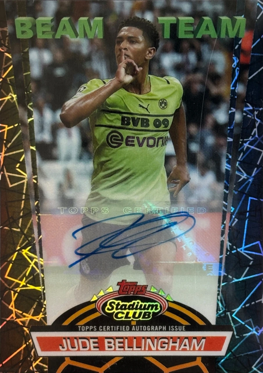 2021-22 Stadium Club Chrome UEFA Champions League_ BTA-JB Jude Bellingham (Borussia Dortmund)_Black Refractor /10