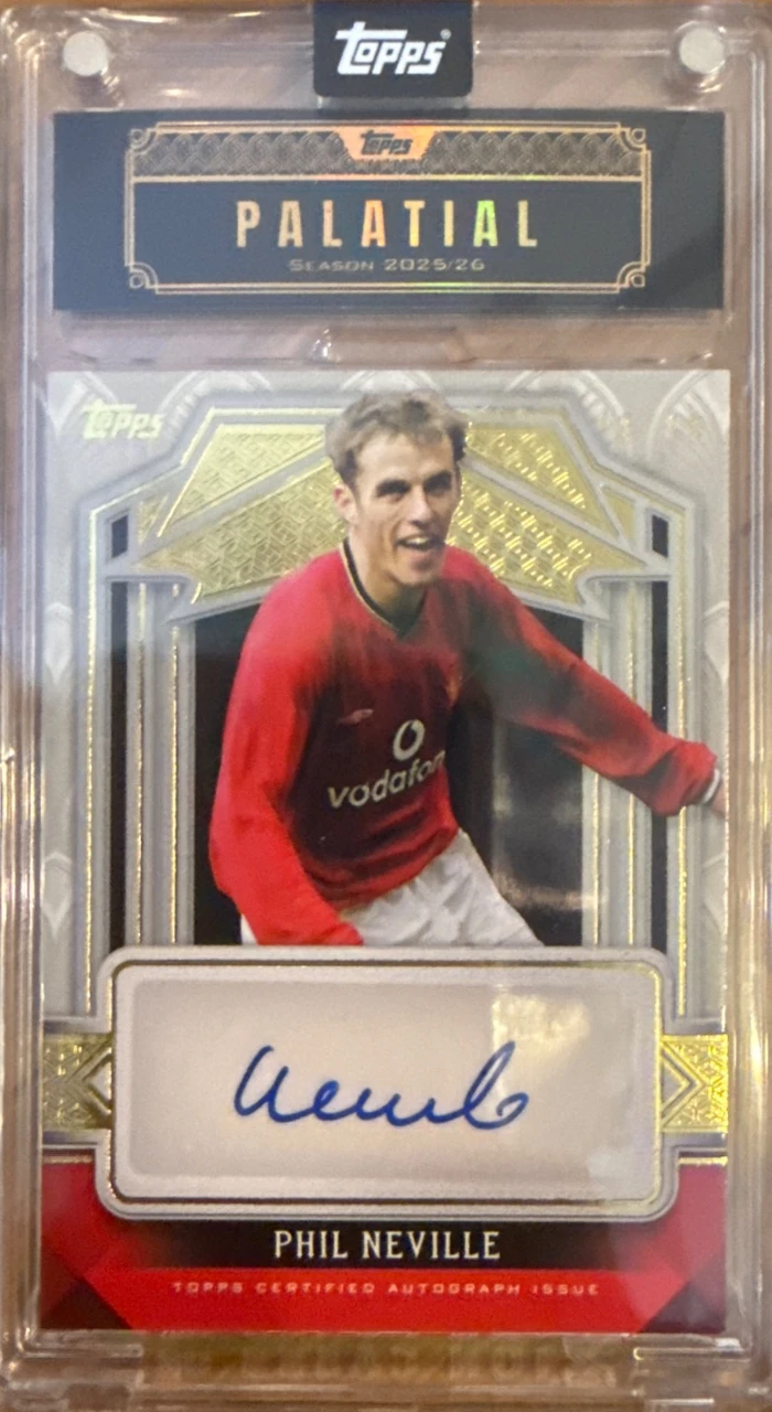 2025/26 Topps Palatial Phil Neville Autograph