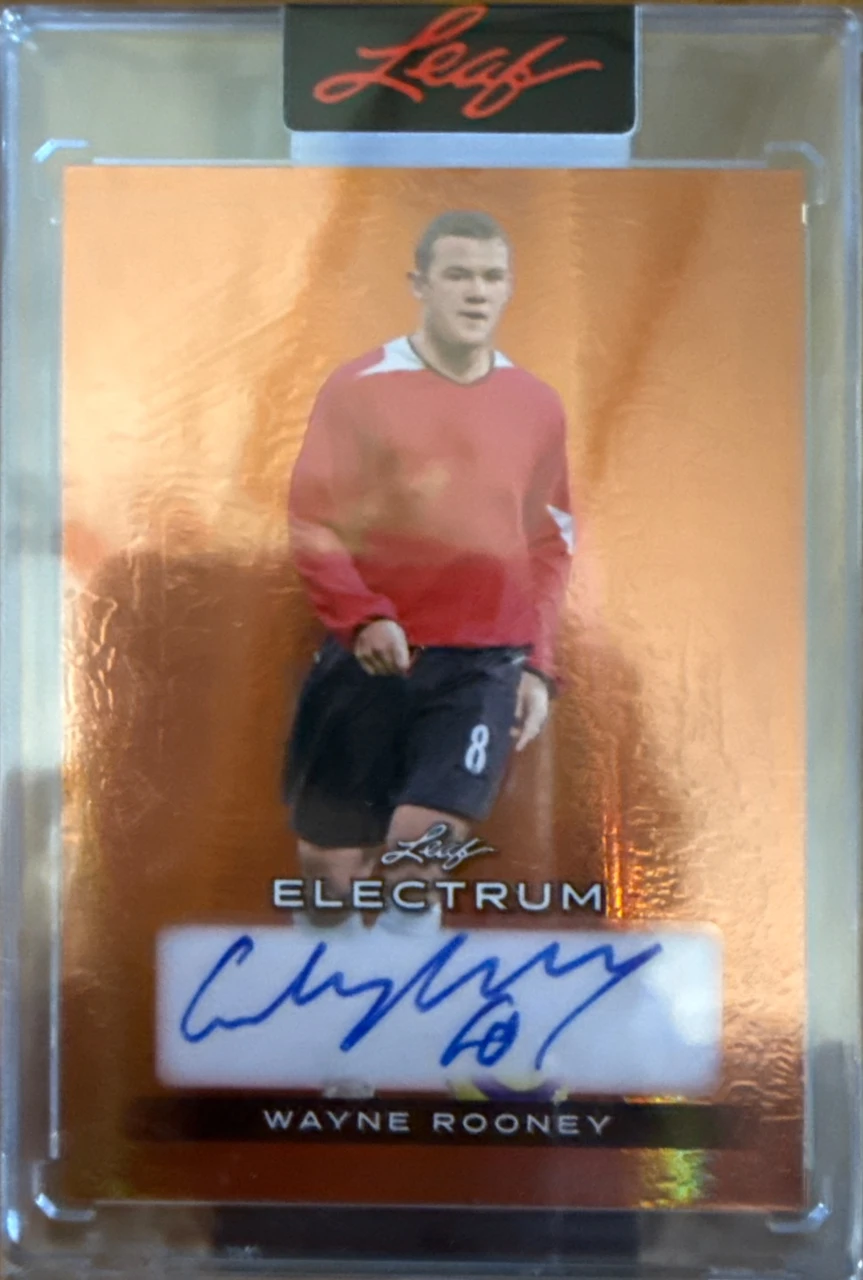 Wayne Rooney 2022 Leaf Electrum Autograph