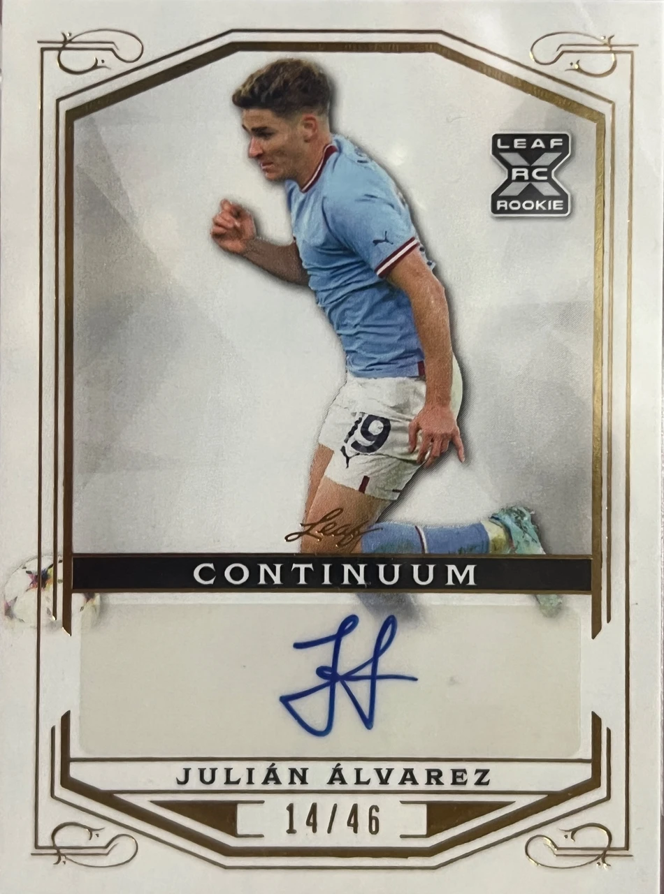 2022 Leaf Continuum Julián Álvarez Rookie Autograph
