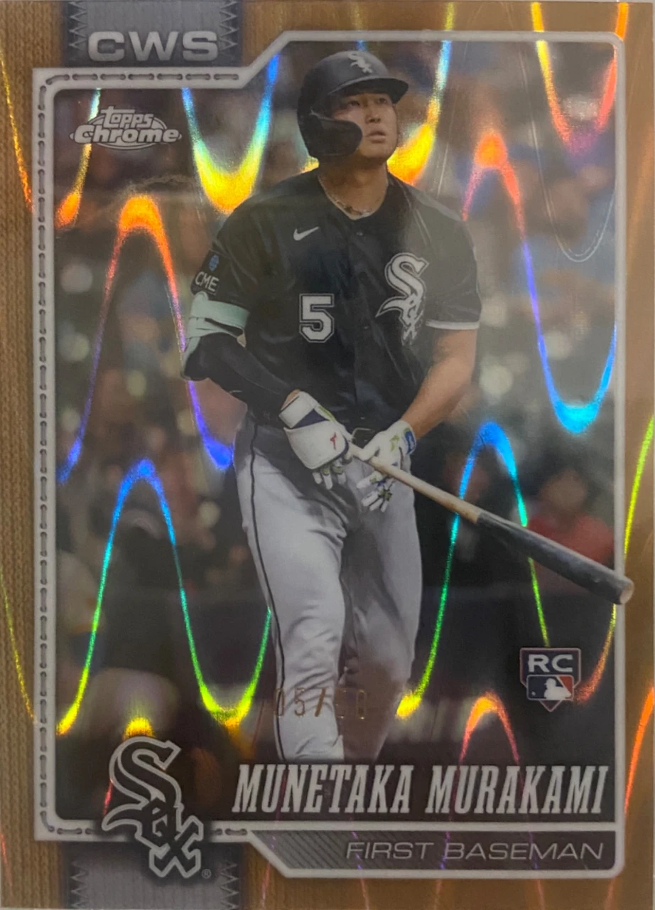Topps 2026 Chrome Munetaka Murakami Gold Ray Wave Refractor /50 Jersey Nomber