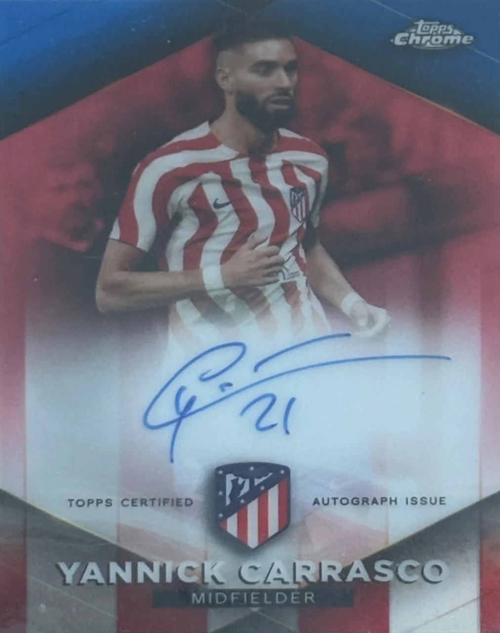 2022 Topps Chrome Yannick Carrasco Autograph