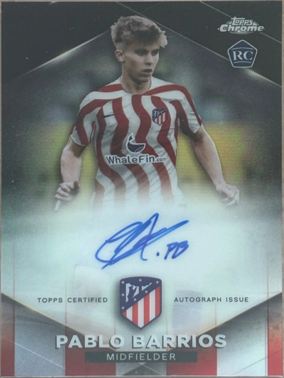 2023 Topps Chrome Pablo Barrios Rookie Autograph