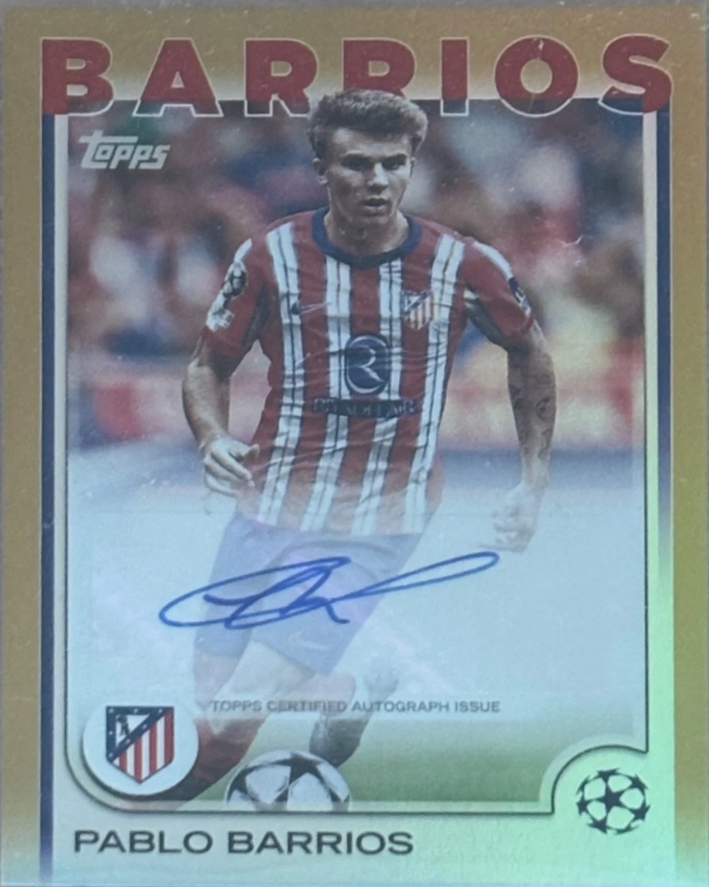 2024-25 Topps UEFA Champions League Pablo Barrios Autograph