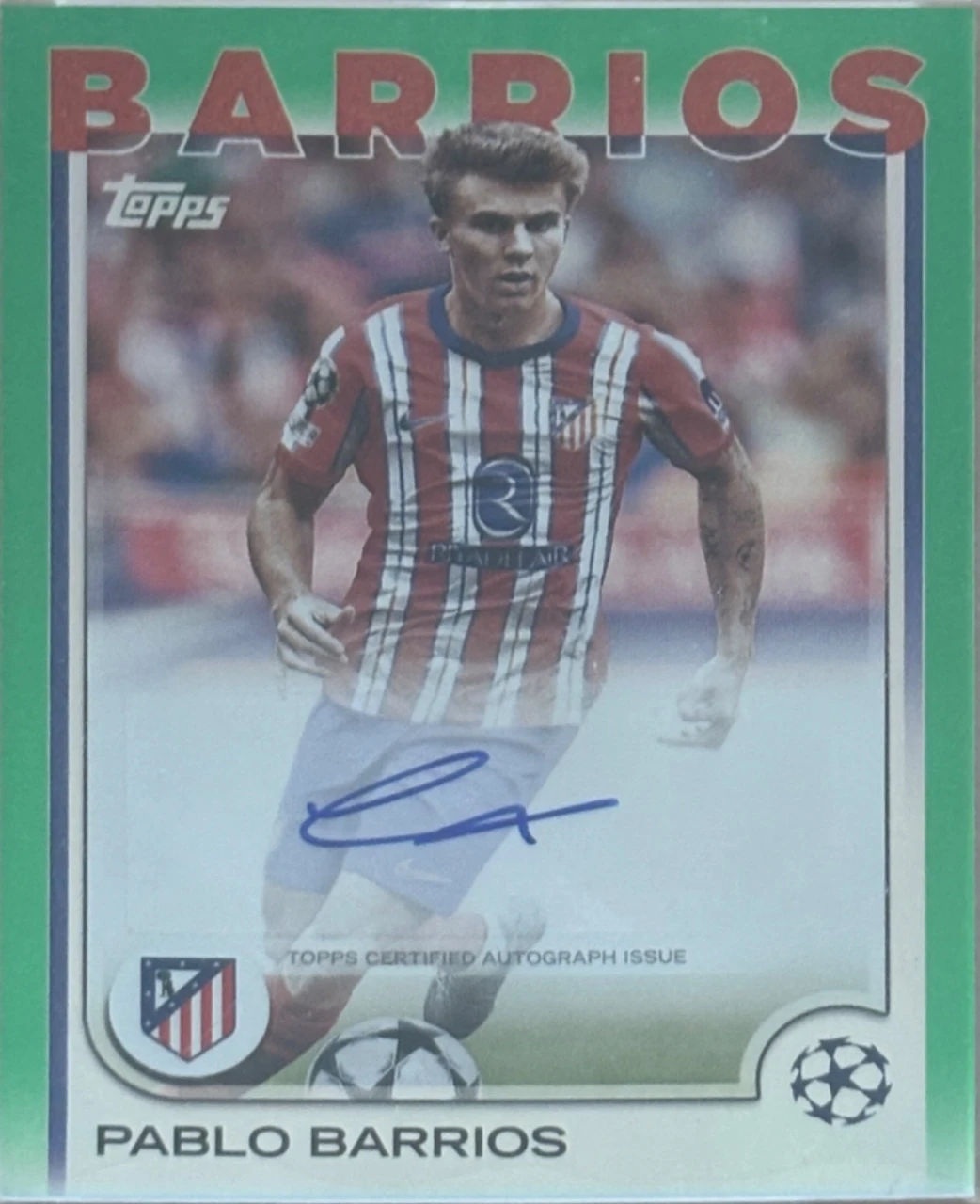 2024-25 Topps UEFA Champions League Pablo Barrios Autograph
