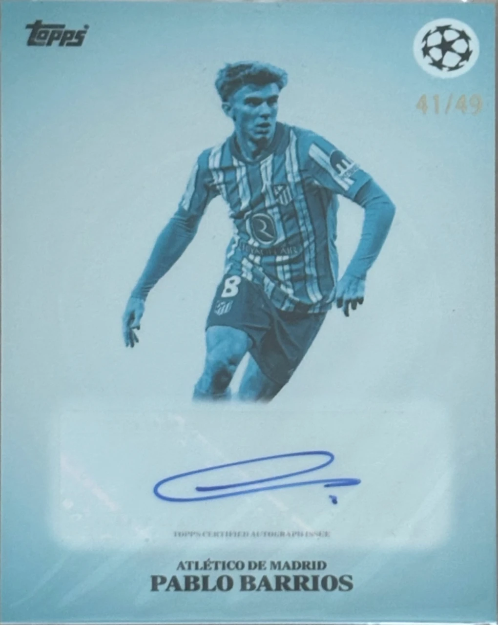 2025 Topps UEFA Champions League Pablo Barrios Autograph