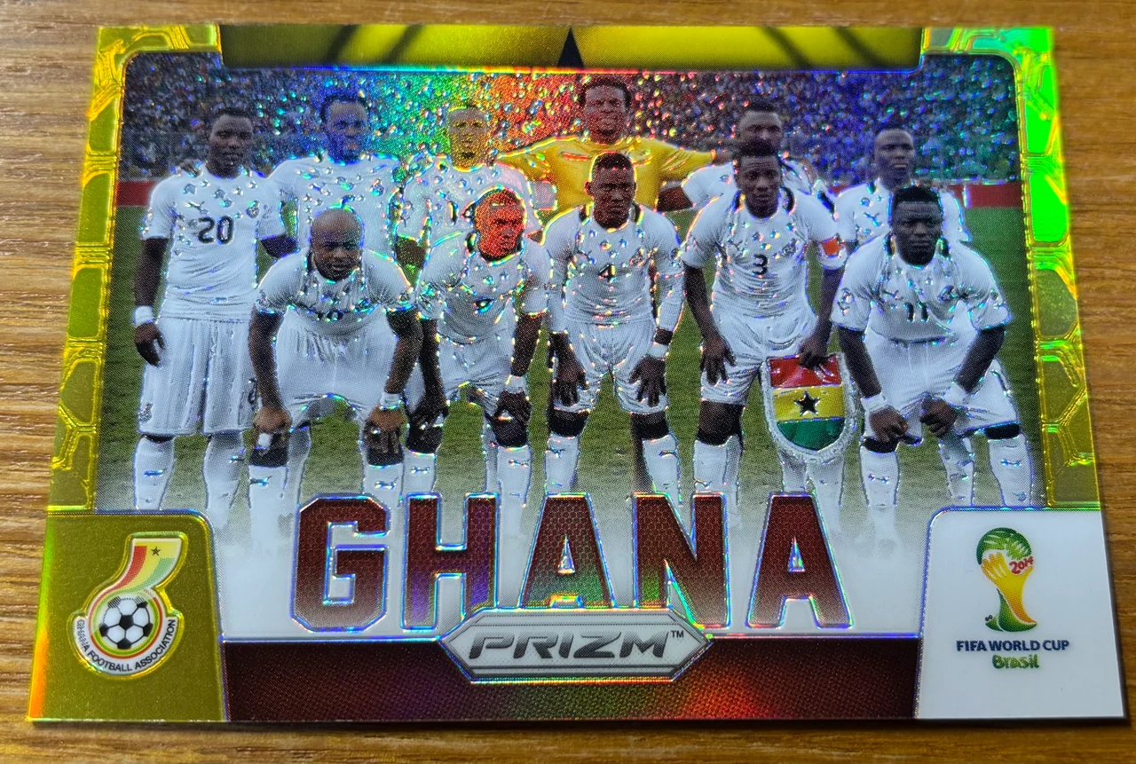 2014 Panini Prizm World Cup Ghana #16 Team Photos Gold /10