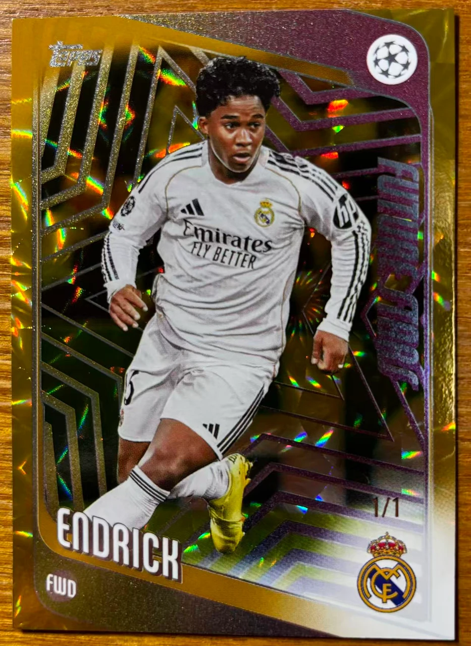 2025-26 TOPPS UEFA Club Competitions Endrick Future Stars FoilFractor 1/1