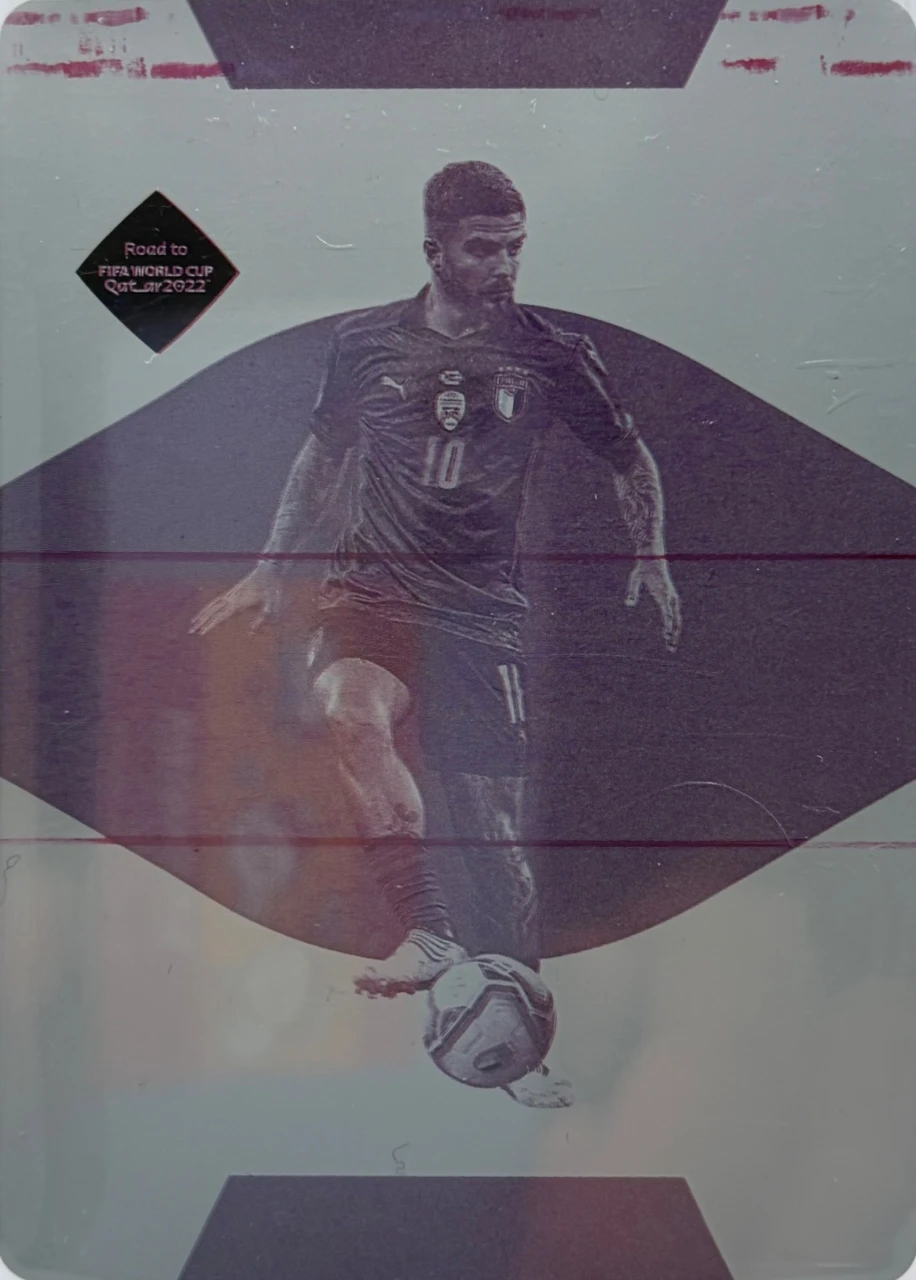 2022 Panini National Treasures Road to FIFA World Cup Printing Plate Lorenzo Insigneof1
