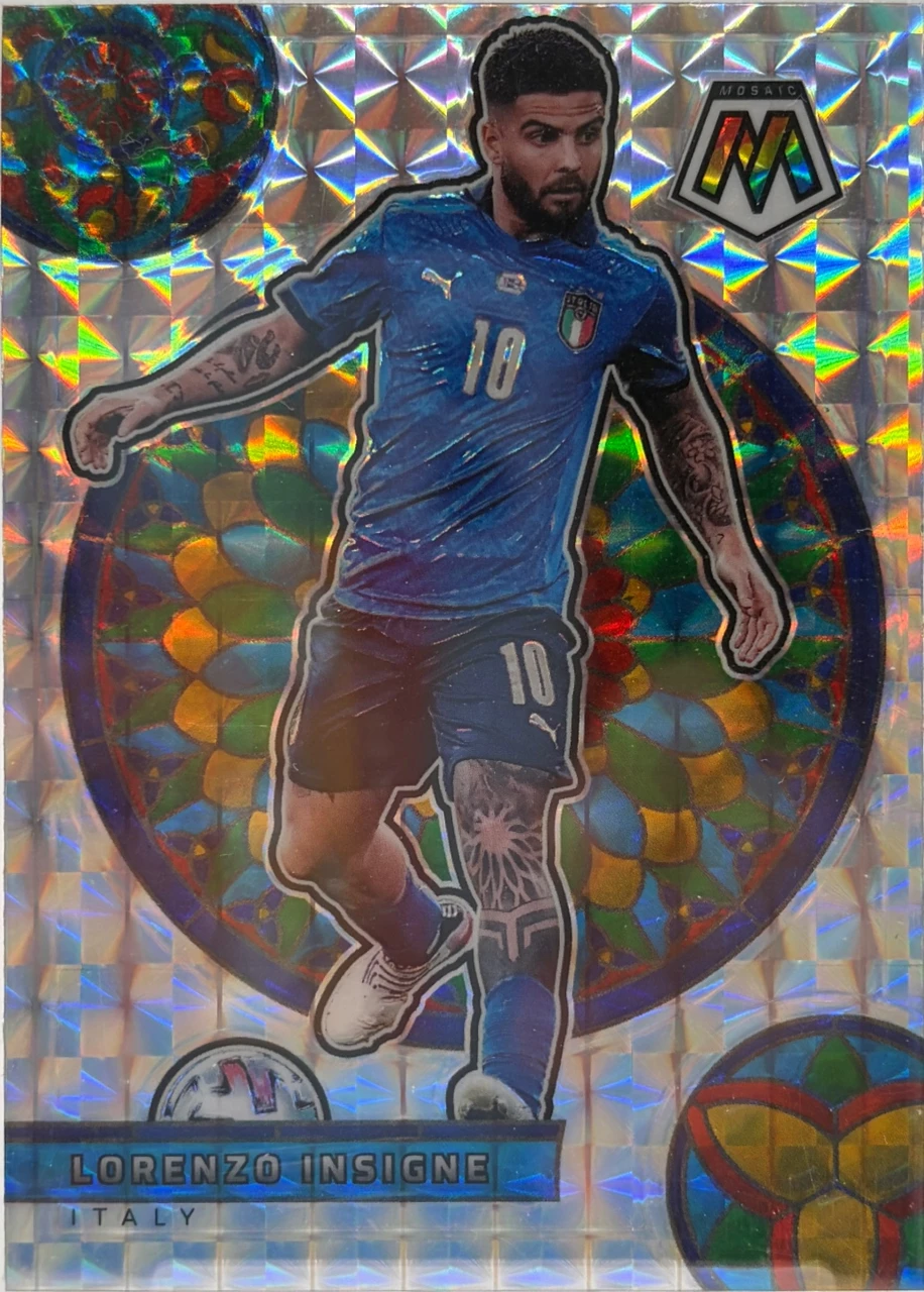 2021-22 Panini Mosaic Stained Glass Lorenzo Insigne