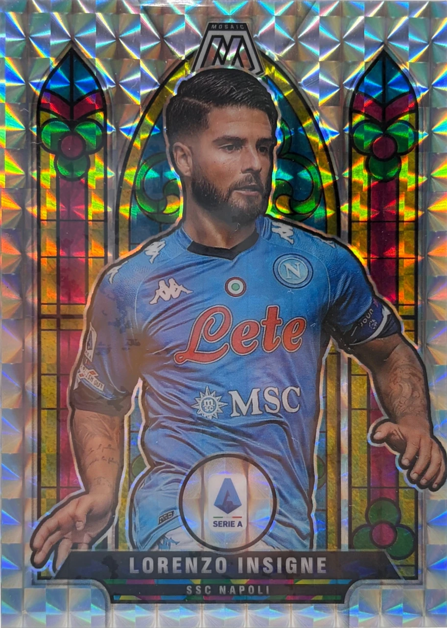 2021-22 Panini Mosaic Stained Glass Lorenzo Insigne