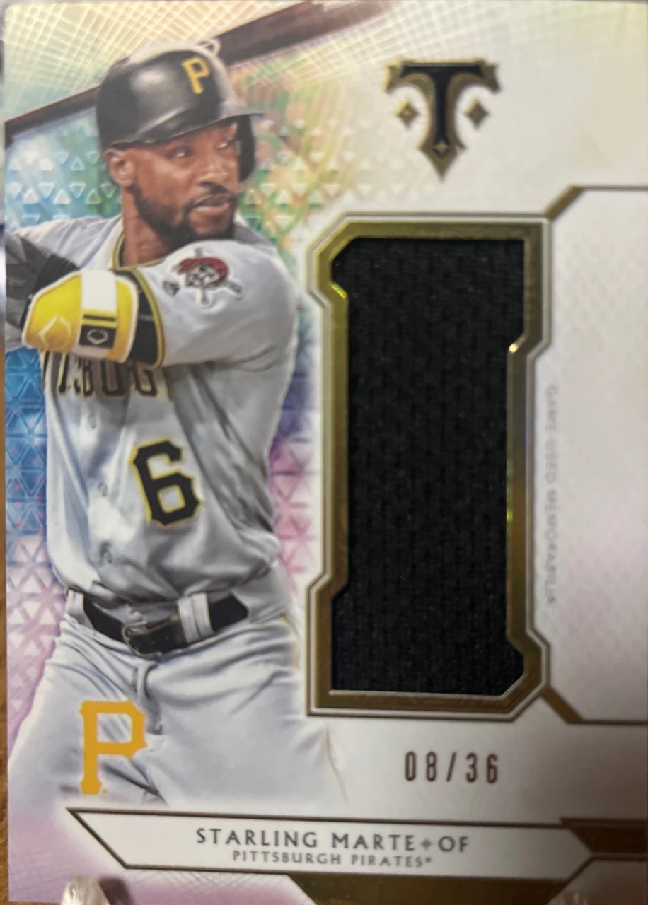 2018 Topps Triple Threads Starling Marte Single Jumbo Relic