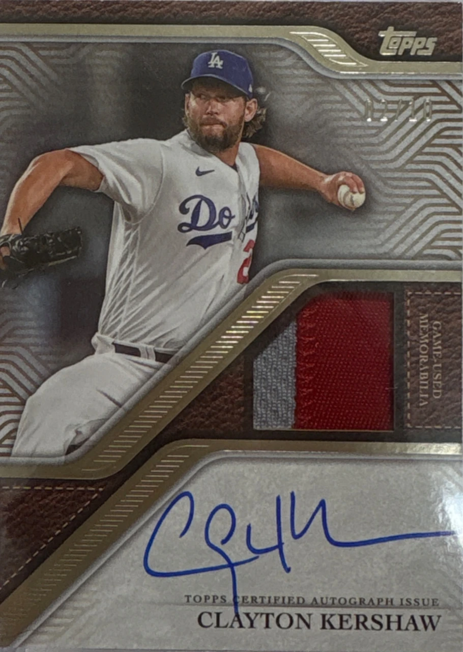 2024 topps series 2 TOPPS REVERENCE AUTOGRAPH PATCH CARD CLAYTON KERSHAW