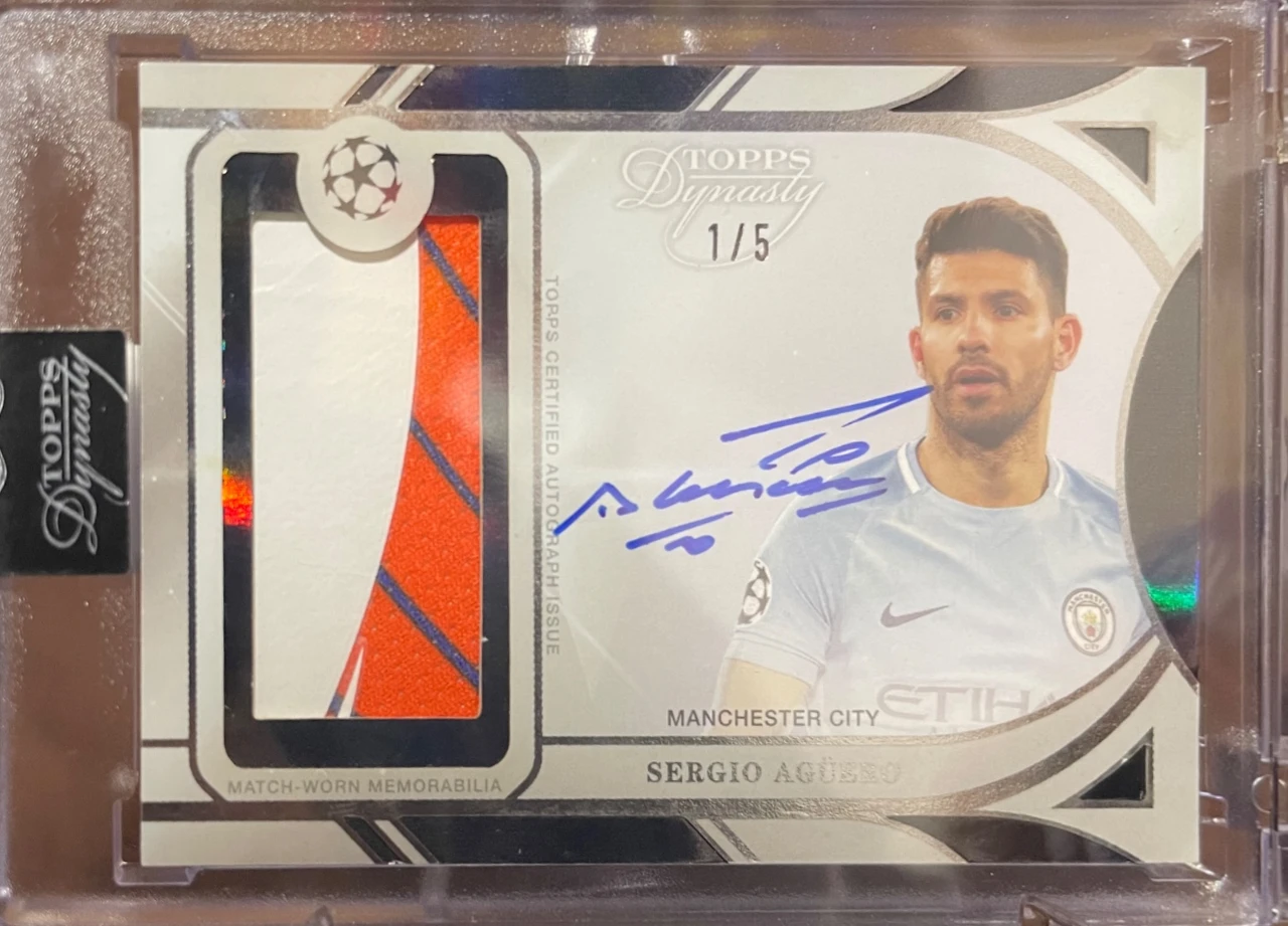 2024-25 Topps Dynasty UCC Sergio Aguero Auto 1/5