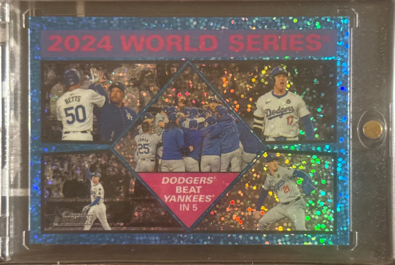 2024 WORLD SERIES 優勝インサート　TOPPS  ヘリテージ　ブルーパラレル
