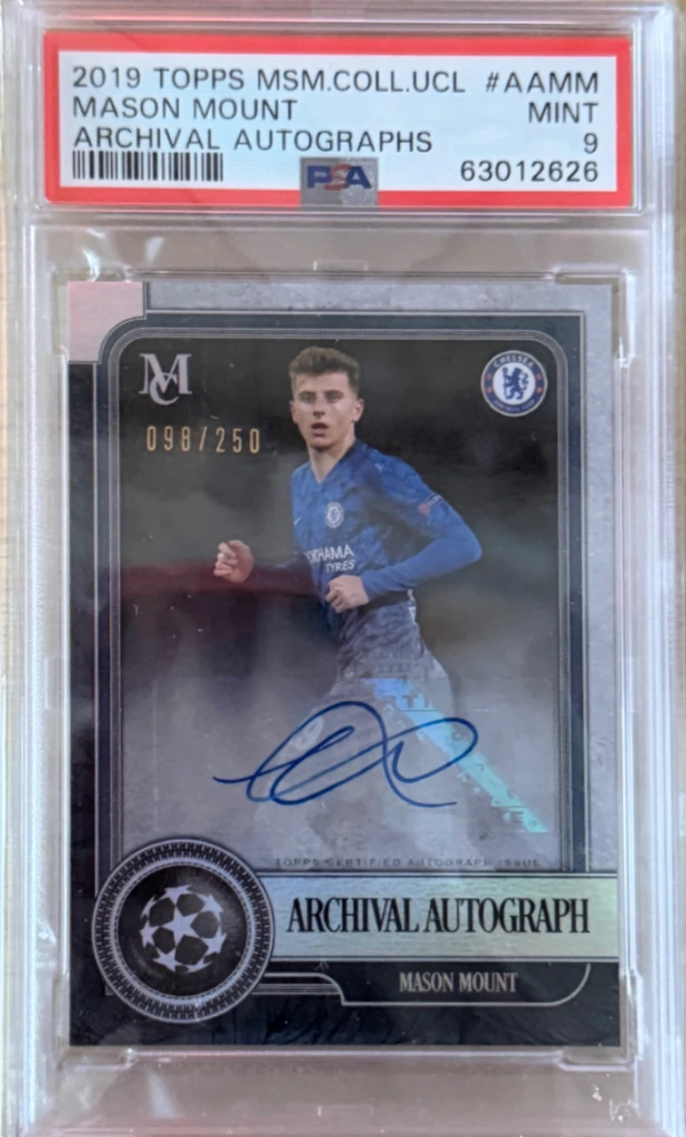 2019-20 Topps Museum Collection UEFA Champions League Archival Autograph Mason Mount