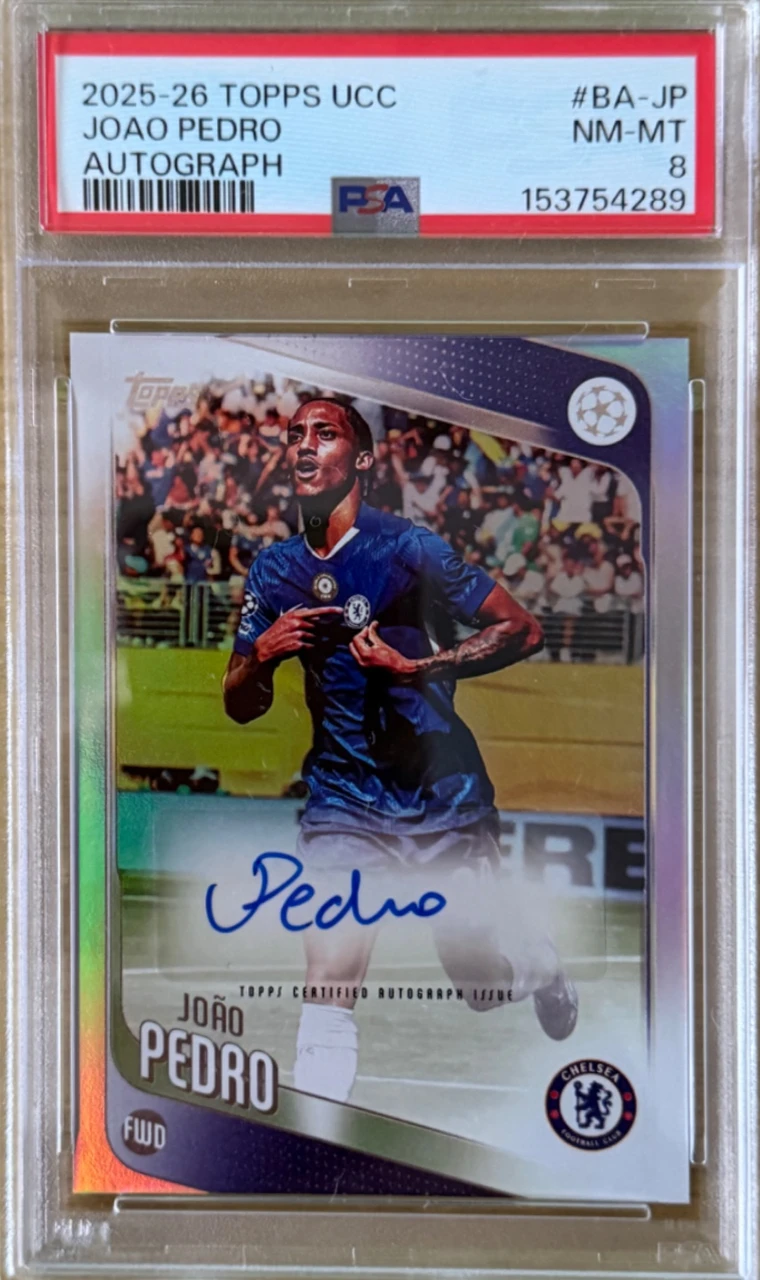 2025-26 Topps UEFA Club Competitions Joao Pedro Autograph