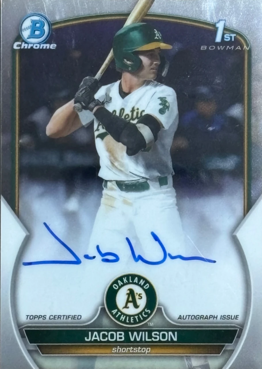 2023 Bowman Chrome Jacob Wilson Autograph