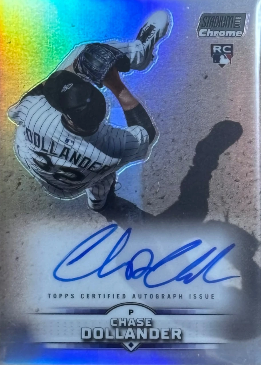 2025 Topps Stadium Club Chrome Chase Dollander Autograph