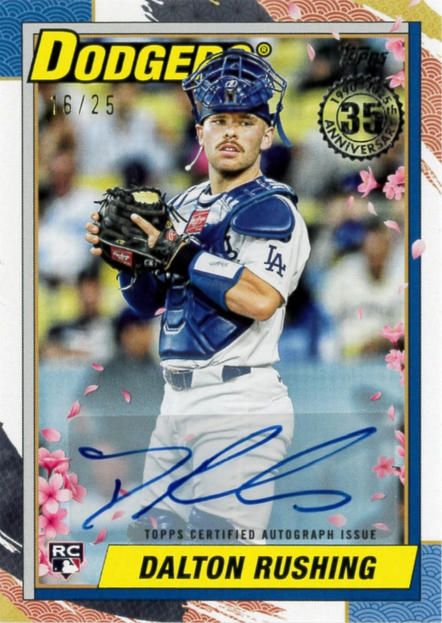 Dalton Rushing /25 Autograph Topps Update 2025 Japan Edition