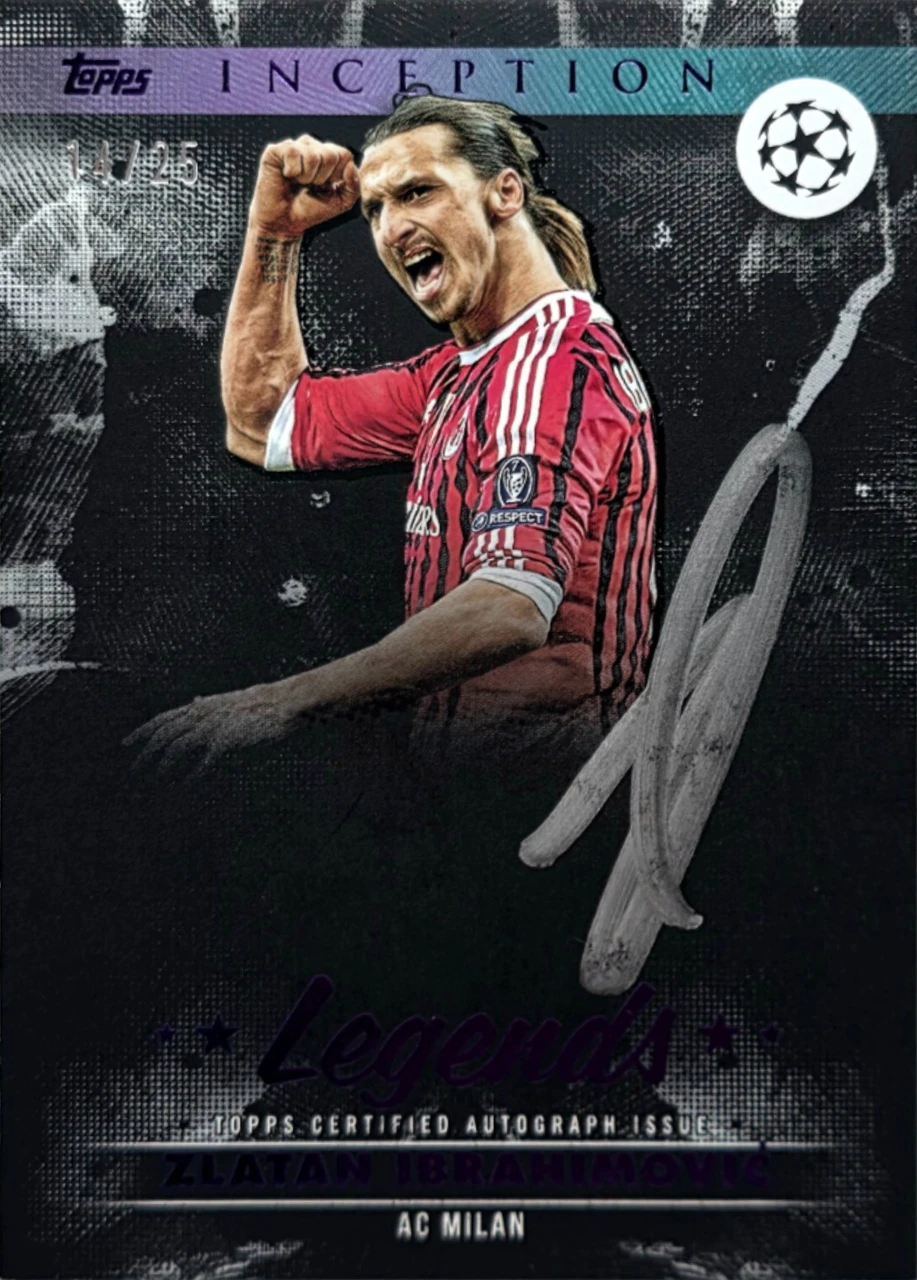 2024-25 Topps Inception Silver Signings Autograph Zlatan Ibrahimović
