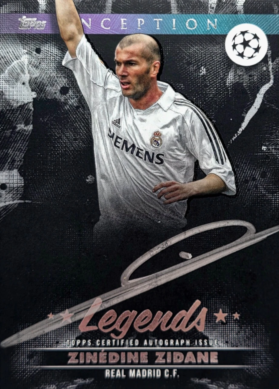 2024-25 Topps Inception Silver Signings Autograph Zinédine Zidane