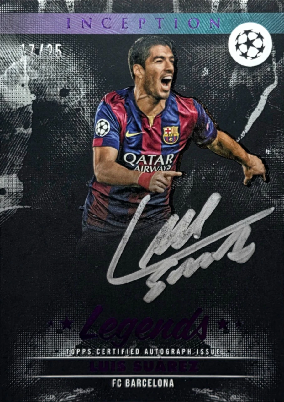 2024/25 Topps Inception Silver Signings Autograph Luis Suárez