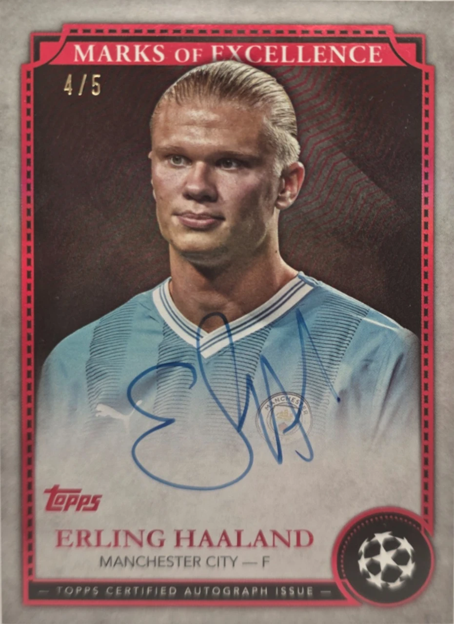 2024 Topps Marks of Excellence Erling Haaland