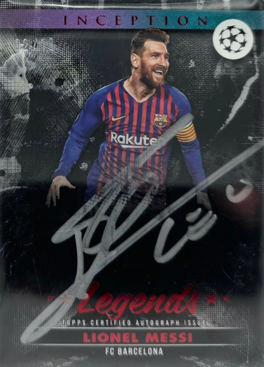 Lionel Messi 2024/25 Topps Inception Silver Signings Autograph